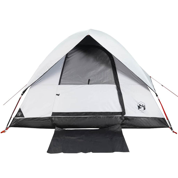 Cort camping cupolă 2 persoane alb, țesătură opacă, impermeabil - WALTI WALTI