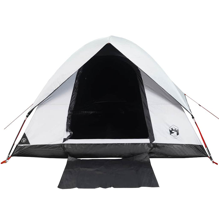 Cort camping cupolă 2 persoane alb, țesătură opacă, impermeabil - WALTI WALTI