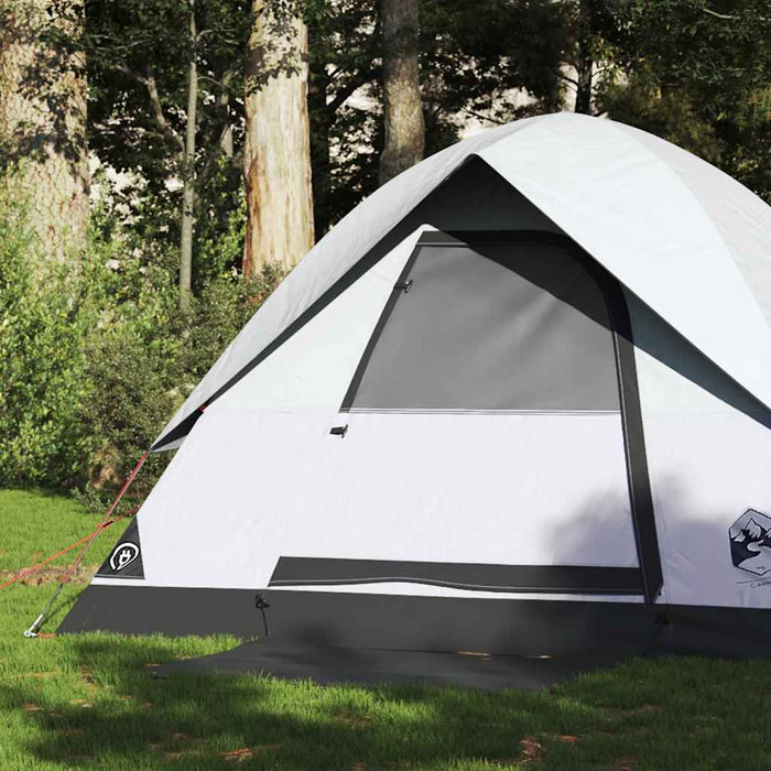 Cort camping cupolă 2 persoane alb, țesătură opacă, impermeabil - WALTI WALTI