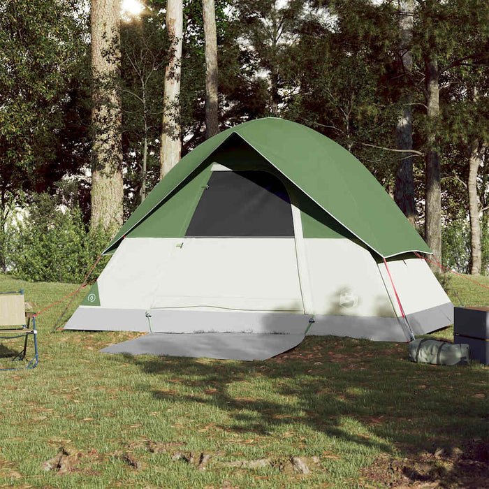 Cort de camping cupolă pentru 3 persoane, verde, impermeabil - WALTI WALTI