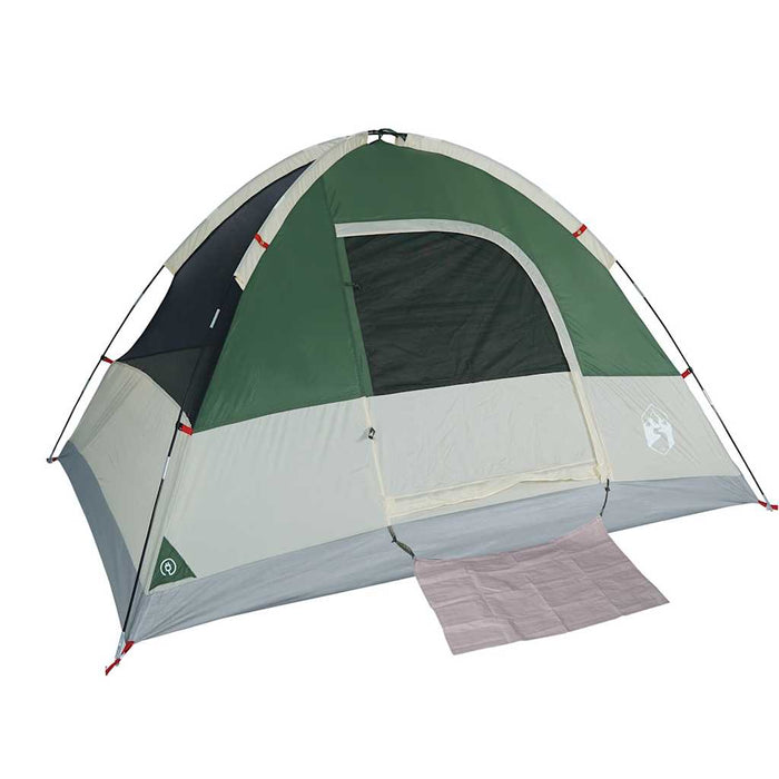 Cort de camping cupolă pentru 3 persoane, verde, impermeabil - WALTI WALTI