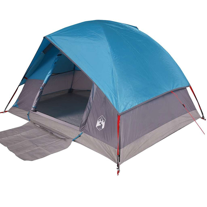 Cort de camping cupolă pentru 3 persoane, albastru, impermeabil - WALTI WALTI