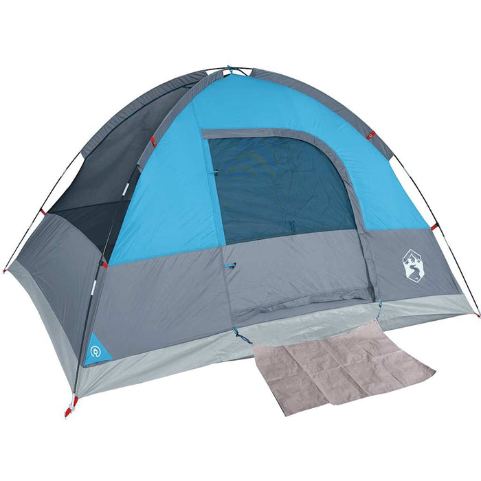 Cort de camping cupolă pentru 3 persoane, albastru, impermeabil - WALTI WALTI