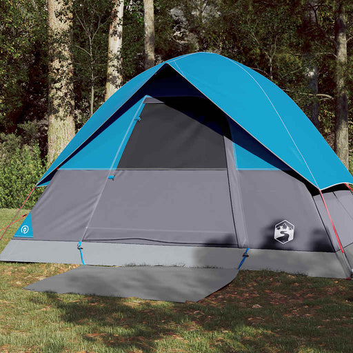 Cort de camping cupolă pentru 3 persoane, albastru, impermeabil - WALTI WALTI