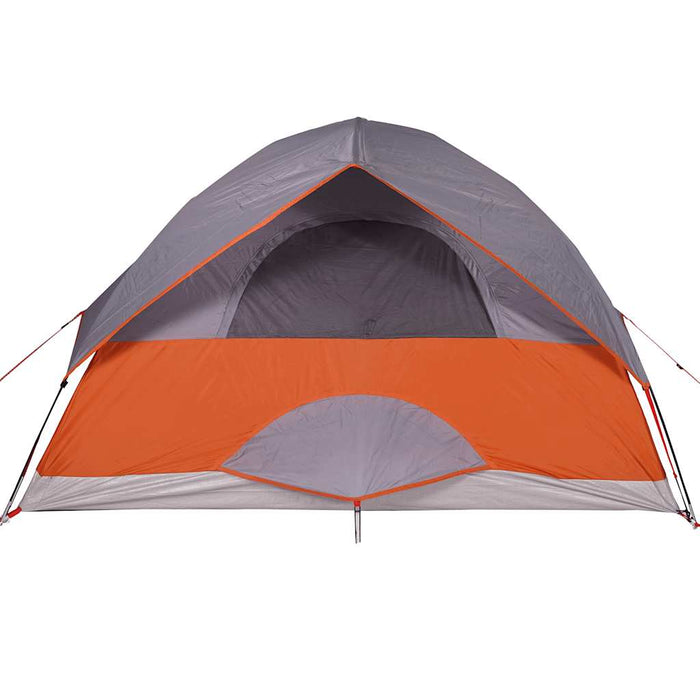Cort de camping cupolă 3 persoane, gri și portocaliu, impermeabil WALTI