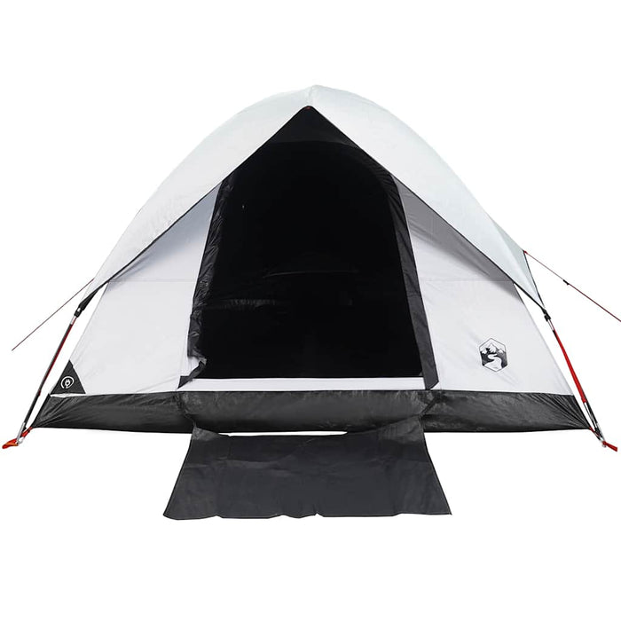 Cort camping cupolă 3 persoane alb, țesătură opacă, impermeabil - WALTI WALTI