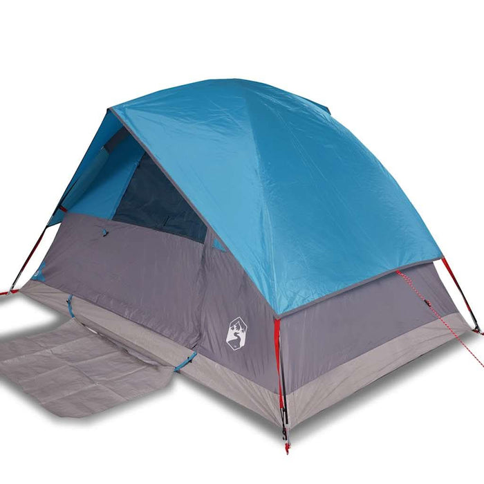 Cort de camping cupolă pentru 4 persoane, albastru, impermeabil - WALTI WALTI