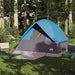 Cort de camping cupolă pentru 4 persoane, albastru, impermeabil - WALTI WALTI