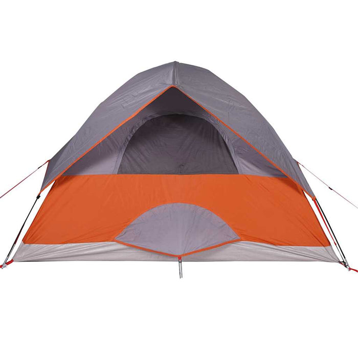 Cort de camping pentru 4 persoane, gri și portocaliu, impermeabil WALTI