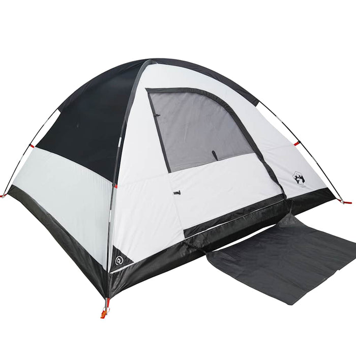 Cort camping cupolă 4 persoane alb, țesătură opacă, impermeabil - WALTI WALTI