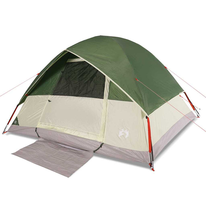 Cort de camping cupolă pentru 6 persoane, verde, impermeabil - WALTI WALTI