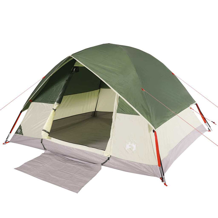 Cort de camping cupolă pentru 6 persoane, verde, impermeabil - WALTI WALTI