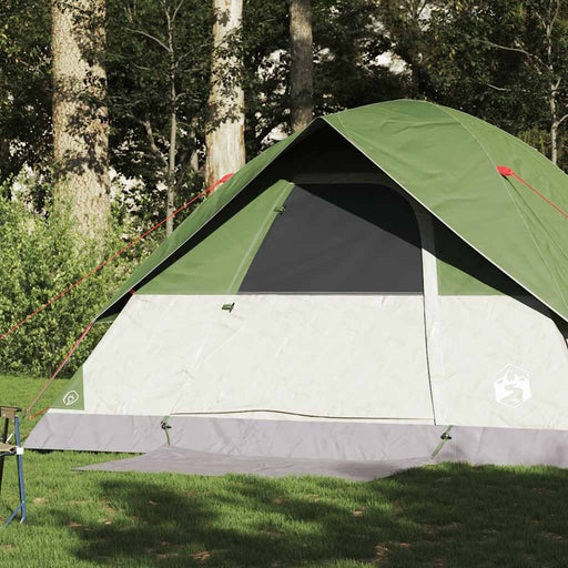 Cort de camping cupolă pentru 6 persoane, verde, impermeabil - WALTI WALTI