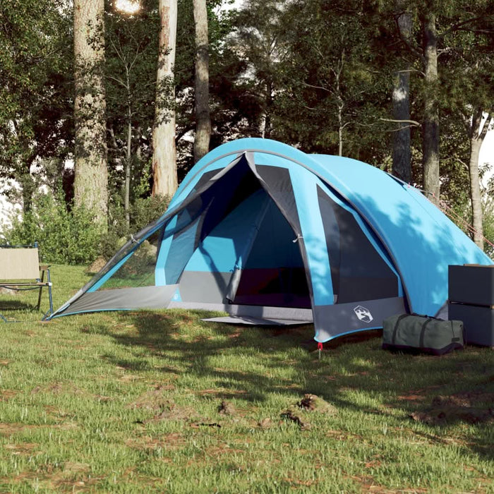 Cabină cort de camping, 4 persoane, albastru, impermeabil - WALTI WALTI