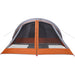 Cabină cort de camping 4 persoane gri și portocaliu impermeabil - WALTI WALTI