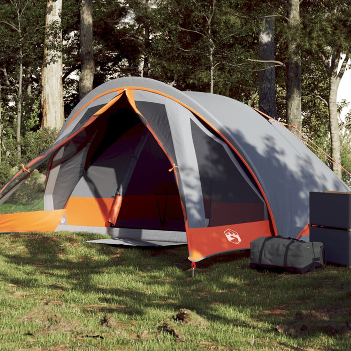 Cabină cort de camping 4 persoane gri și portocaliu impermeabil - WALTI WALTI