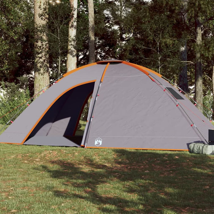 Cort de camping pentru 8 persoane, portocaliu, impermeabil - WALTI WALTI
