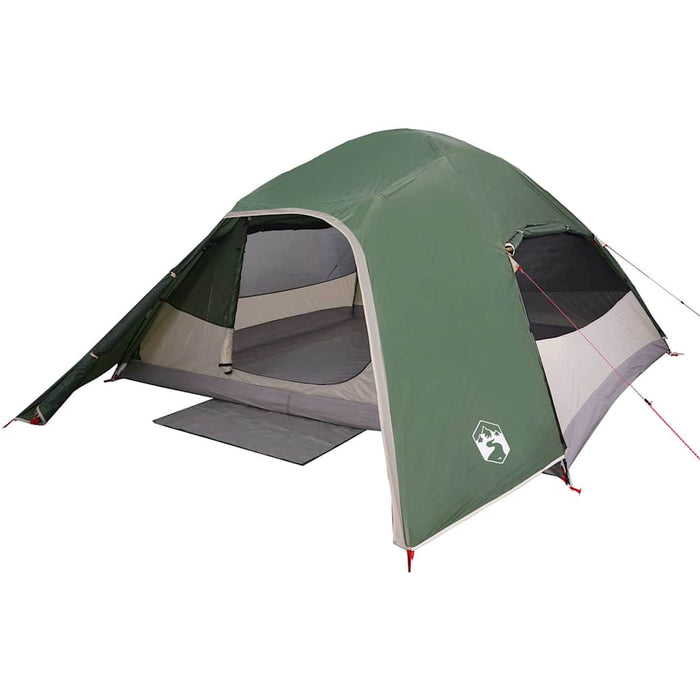 Cort de camping cupolă pentru 4 persoane, verde, impermeabil - WALTI WALTI