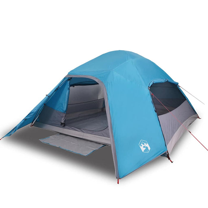 Cort de camping cupolă pentru 4 persoane, albastru, impermeabil - WALTI WALTI