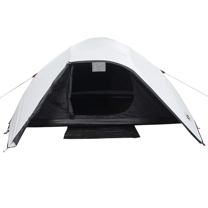 Cort camping cupolă 4 persoane alb, țesătură opacă, impermeabil - WALTI WALTI