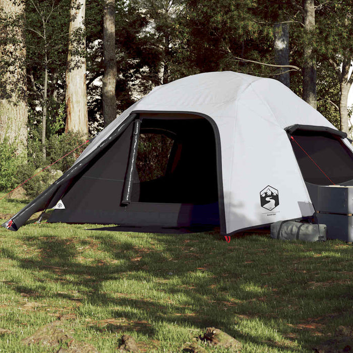 Cort camping cupolă 4 persoane alb, țesătură opacă, impermeabil - WALTI WALTI