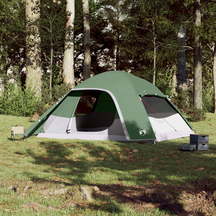 Cort de camping cupolă pentru 6 persoane, verde, impermeabil - WALTI WALTI