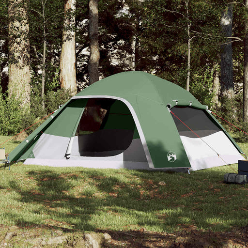 Cort de camping cupolă pentru 6 persoane, verde, impermeabil - WALTI WALTI