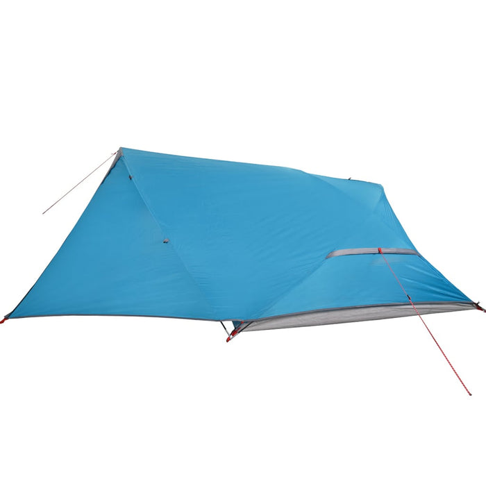 Cort de camping cupolă pentru 4 persoane, albastru, impermeabil - WALTI WALTI