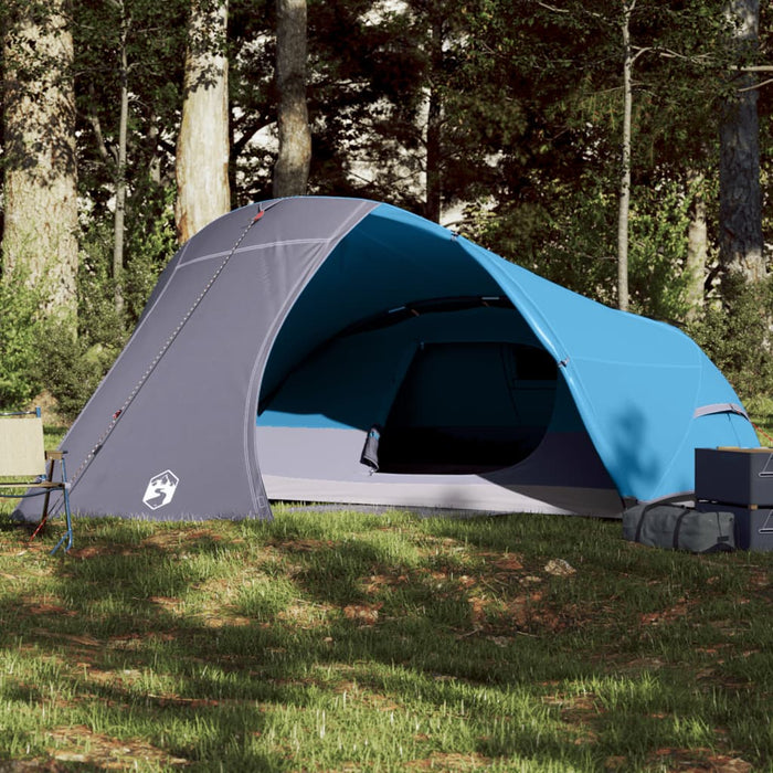 Cort de camping cupolă pentru 4 persoane, albastru, impermeabil - WALTI WALTI