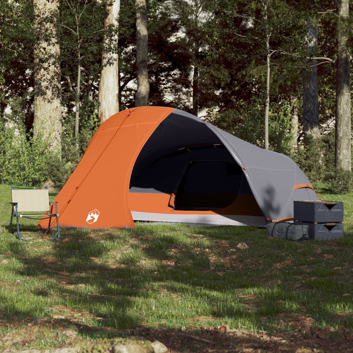 Cort de camping pentru 4 persoane, portocaliu, impermeabil - WALTI WALTI
