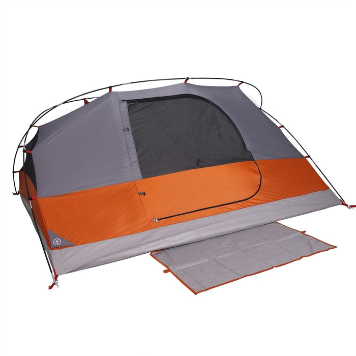 Cort de camping pentru 4 persoane, portocaliu, impermeabil - WALTI WALTI