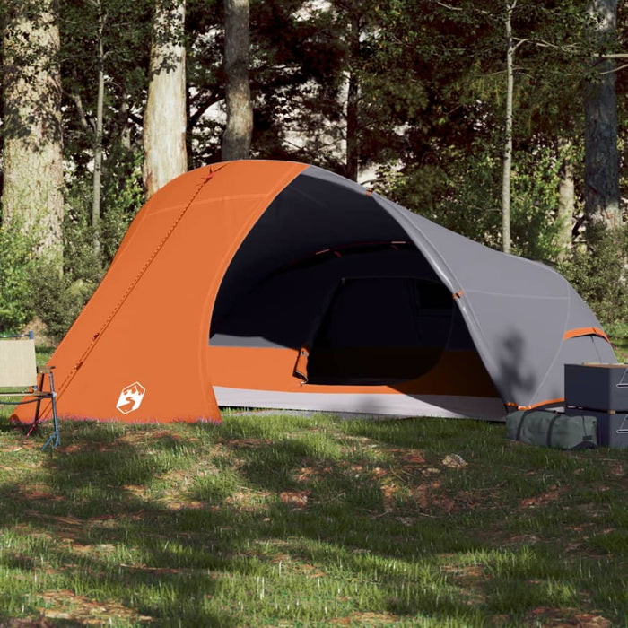Cort de camping pentru 4 persoane, portocaliu, impermeabil - WALTI WALTI