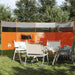 Paravan de camping, portocaliu, 366x152x152 cm, impermeabil - WALTI WALTI