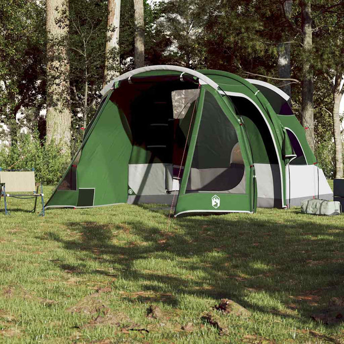 Cort de camping tunel pentru 4 persoane, verde, impermeabil - WALTI WALTI
