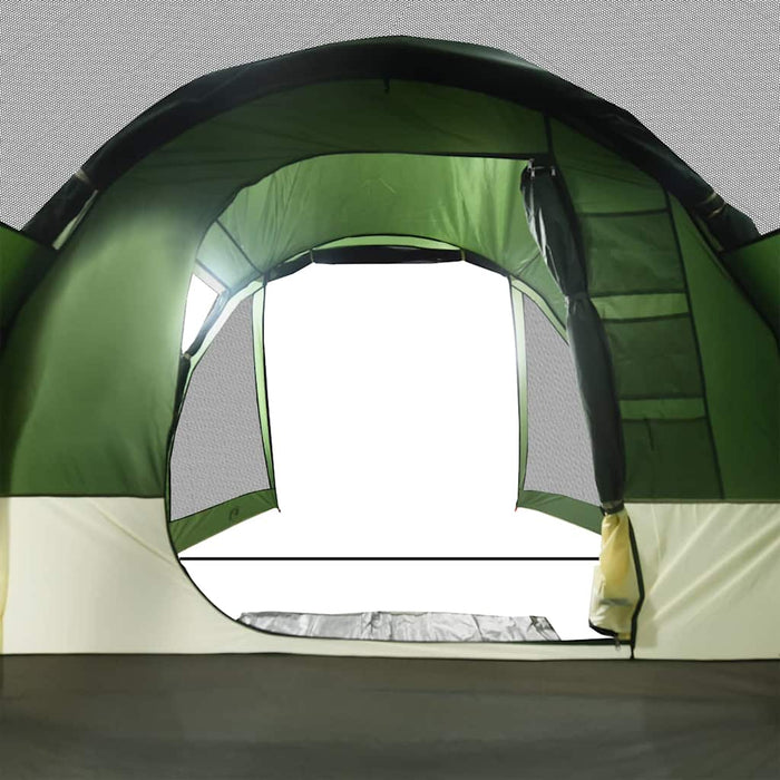 Cort de camping tunel pentru 4 persoane, verde, impermeabil - WALTI WALTI