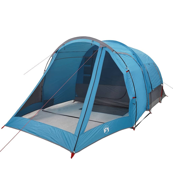 Cort de camping tunel pentru 4 persoane, albastru, impermeabil - WALTI WALTI