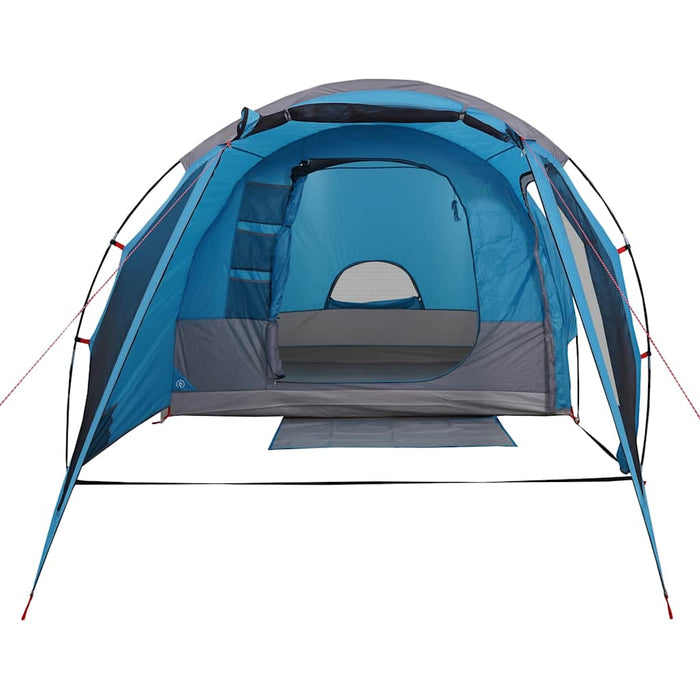 Cort de camping tunel pentru 4 persoane, albastru, impermeabil - WALTI WALTI