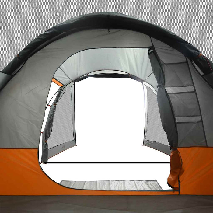 Cort de camping tunel pentru 4 persoane, gri, impermeabil - WALTI WALTI