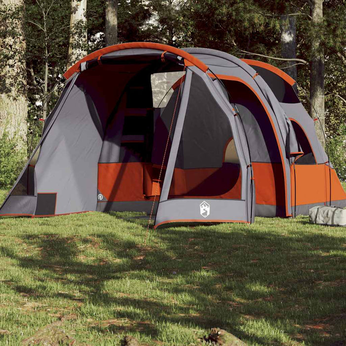 Cort de camping tunel pentru 4 persoane, gri, impermeabil - WALTI WALTI