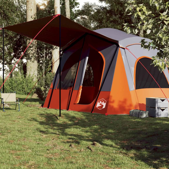 Cabină cort de camping 5 persoane gri și portocaliu impermeabil - WALTI WALTI