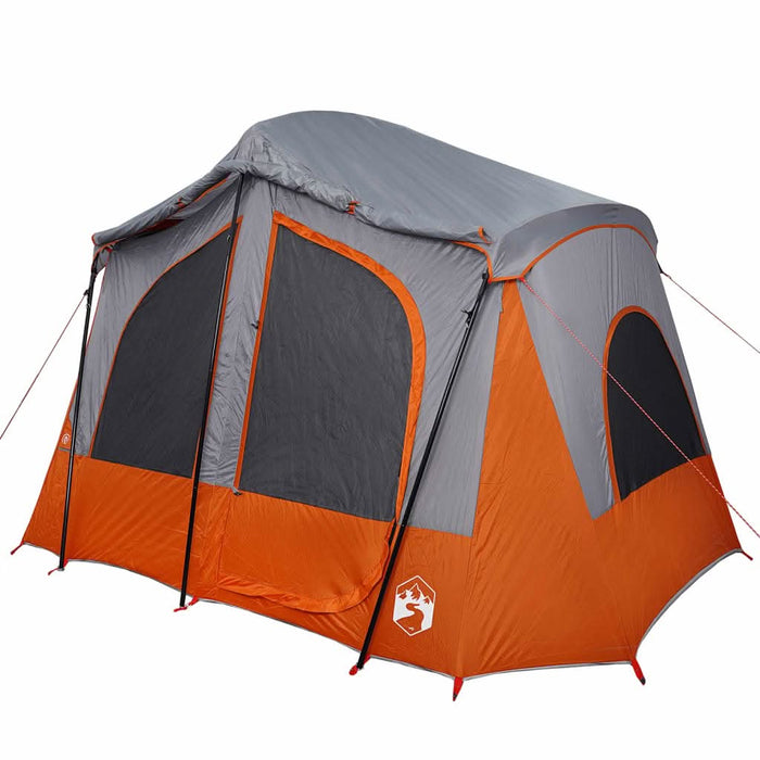 Cabină cort de camping 5 persoane gri și portocaliu impermeabil - WALTI WALTI