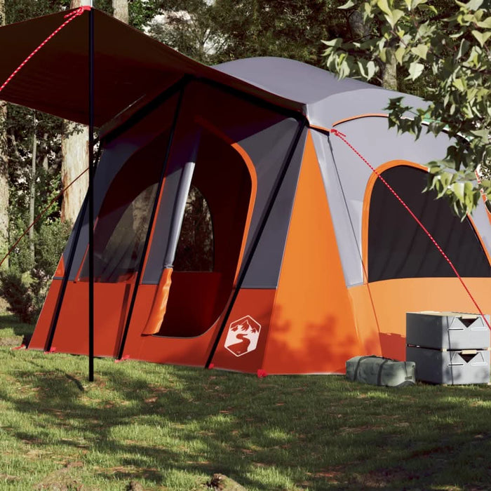 Cabină cort de camping 5 persoane gri și portocaliu impermeabil - WALTI WALTI