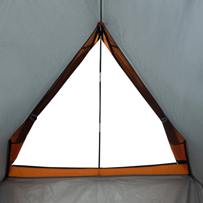Cort camping cu cadru A 2 persoane, gri, impermeabil - WALTI WALTI