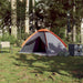 Cort de camping pentru 2 persoane, gri/portocaliu, impermeabil - WALTI WALTI