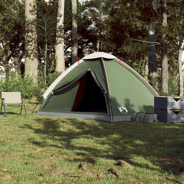 Cort de camping cupolă pentru 4 persoane, verde, impermeabil - WALTI WALTI