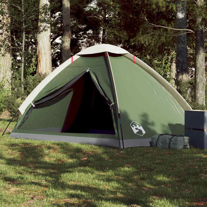 Cort de camping cupolă pentru 4 persoane, verde, impermeabil - WALTI WALTI