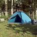 Cort de camping cupolă pentru 4 persoane, albastru, impermeabil - WALTI WALTI