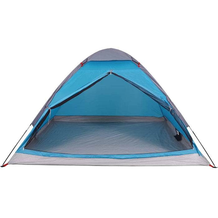 Cort de camping cupolă pentru 4 persoane, albastru, impermeabil - WALTI WALTI