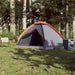 Cort de camping pentru 4 persoane, gri/portocaliu, impermeabil - WALTI WALTI