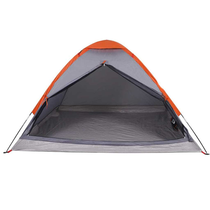 Cort de camping pentru 4 persoane, gri/portocaliu, impermeabil - WALTI WALTI